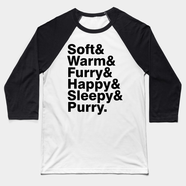 Soft Kitty Baseball T-Shirt by BrotherAdam